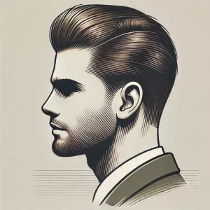 Gładko zaczesane włosy do tyłu: Włosy są dokładnie ułożone